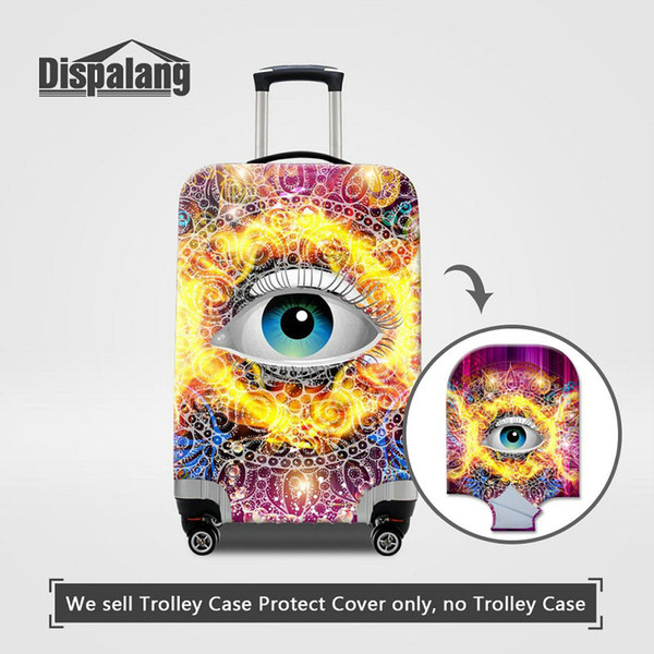 Eye Expression Travel Luggage Protective Cover For 18-30 Inch Case For Suitcase Women's Elastic Stretch Anti-Dust Trolley Covers Wholesale