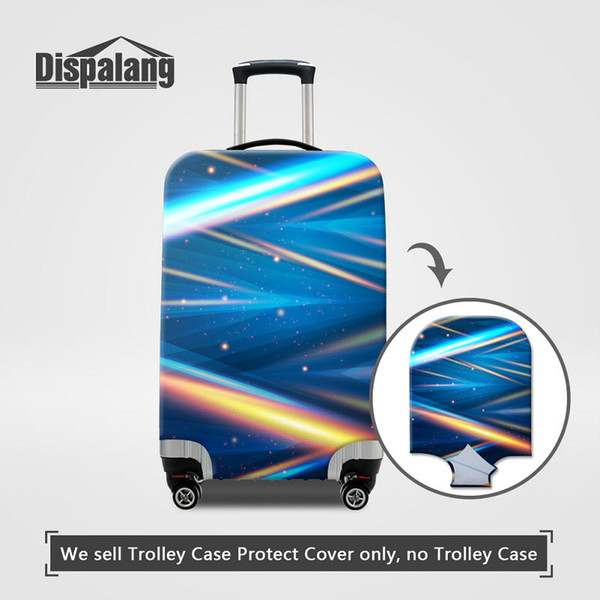 Case For Suitcase Thick Elastic Luggage Protector Cover For 18~30 Inch Trolley Cases 3D Striped Printed Rain Dustproof Travel On Road Covers