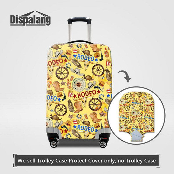 Stretch Elastic Luggage Protective Covers RODEO Cartoon Printing Waterproof Dust Case For A Suitcase With Zipper For 18-30 Inch Wholesale