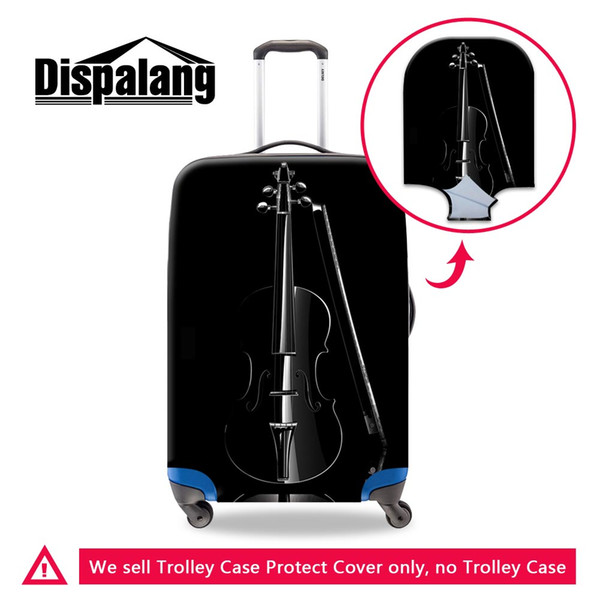 Travel On Road Waterproof Rain Luggage Protective Covers For 18-30 Inch Trolley Case For A Suitcase Musical Violin Elastic Dustproof Covers