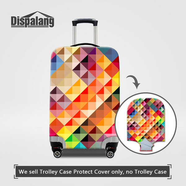 Personalized 3D Geometric Patterns Elastic Luggage Protective Cover For 18-30 Inch Children Fashion Trolley Suitcase Waterproof Dust Covers