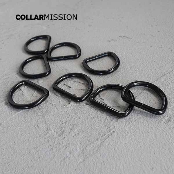 Retailing D rings for 25mm Webbing Dog Collar Chain leather belt Plated metal buckle Semi ring Ribbon clasp Knapsack belt DK25HX