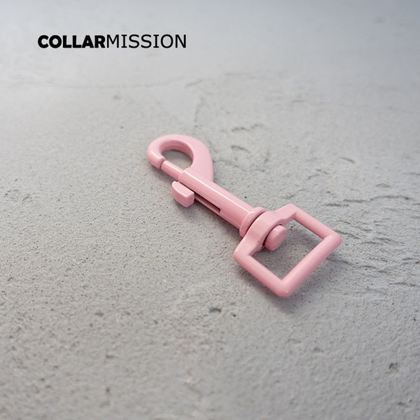 Metal pink colored baking paint dog clip hook durable and strong swivel snap hook zinc alloy Diy accessories CPK20P