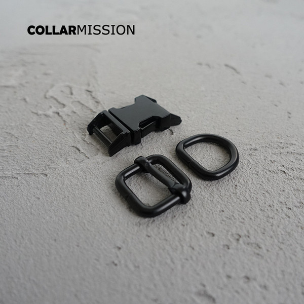 Metal Plated Buckle (Metal Buckle+ Adjust Buckle+ D Ring / set) For Backpack Bag Webbing Dog Collar DIY Accessory