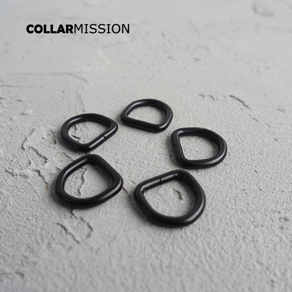 15mm Metal Non-Welded Plating Zinc Alloy D Rings For Backpacks Straps shoes Bags Cat Dog Collar Dee Buckles DIY Accessorie DK15H