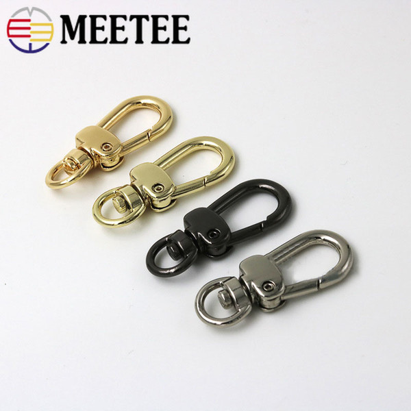 Meetee Metal Spring Hook Buckle Hanging for Handbag Chain Bag Hanger Luggage Keychain Hardware Accessories BF262