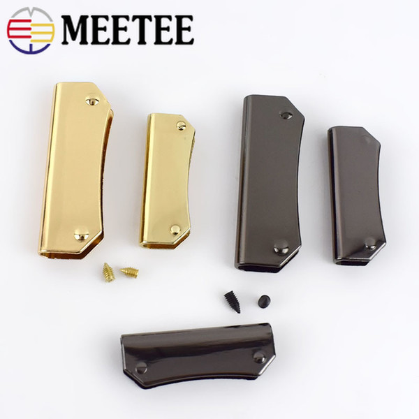 Meetee 35mm 47mm Handbag Corner Protection Metal Wallet Edge Banding Metal Buckle Luggage Hardware Decoration Accessories