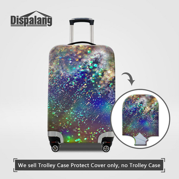 Luggage Protective Covers For 18 To 30 Inch Trolley Suitcase Universe Space Nebula Printing Men Elastic Dust Rain Bags Case Waterproof Cover