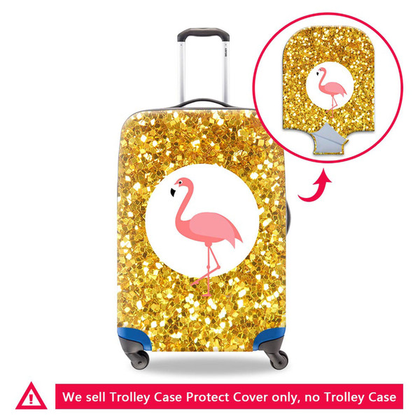 Animal Flaming Women Fashion Suitcase Covers Apply To 18-30 Inch Trolley Case Waterproof Cover For Suitcase For Travel Spandex Luggage Cover