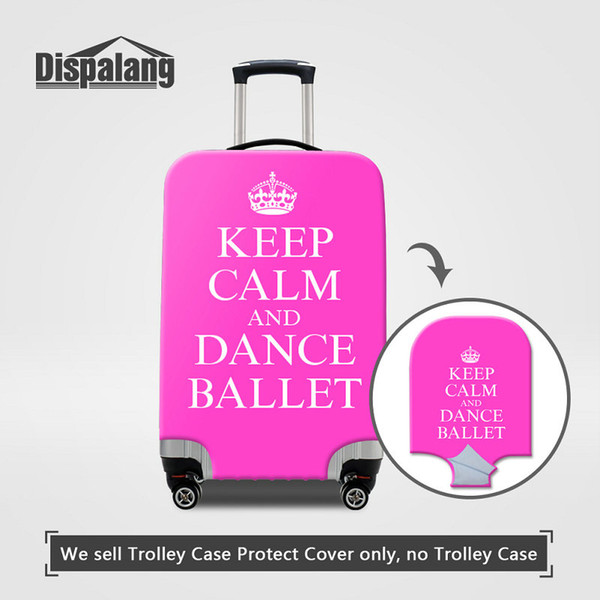 Noelty Design Portable Travel Accessories For Teenager Girls Lovely Ballet Printing Luggage Portective Covers Women Thick Elastic Perfectly