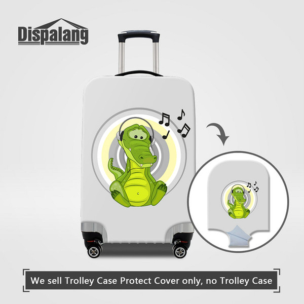 Cartoon Animal Printing Thick Stretch Elastic Travel Luggage Protect Cover For Women 3 Sizes S/M/L Waterproof Rain Dustproof Cover Wholesale