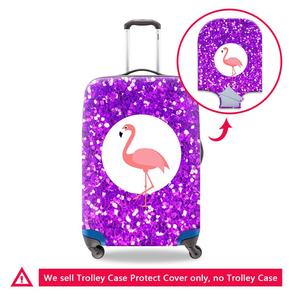 3D Flaming Print Luggage Protective Covers For 18-30 Inch Case On Suitcase Women Portable Waterpoof Dustproof Suitcases Cover For Traveling