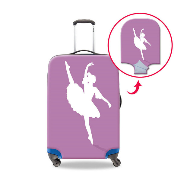 Case On Suitcae For Women Ballet Dancing Girl Printing Elastic Luggage Protective Cover For 18 20 22 24 26 28 30 Inch Trolley Case Wholesale