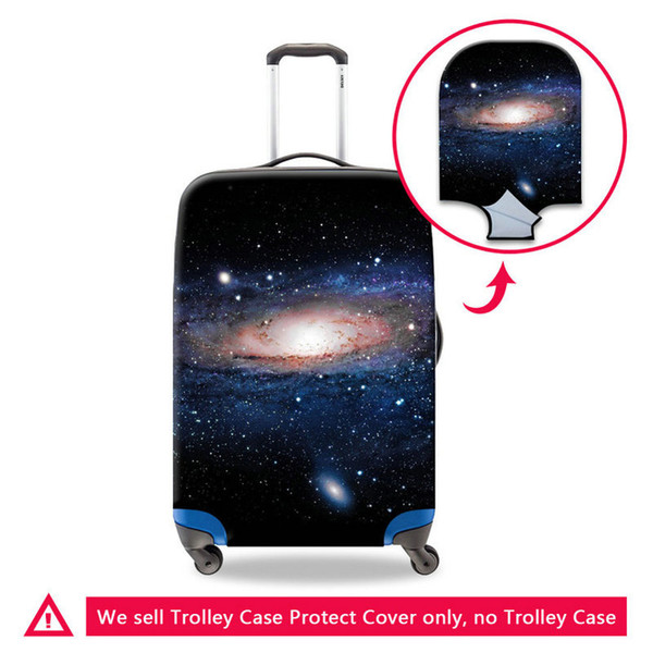 Spandex 18-30 Inch Womens Trunk Case Protector Covers Mens Trolley Suitcase Dust-Proof Cover Outdoor Travel Accessories Galaxy Print