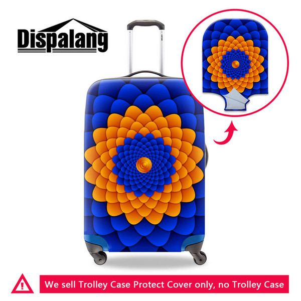 Art Elastic Small Mideum Large Size Dust Proof Travel Trolley Case Covers Teenagers Mens Luggage Cover Polyester 3D Printing