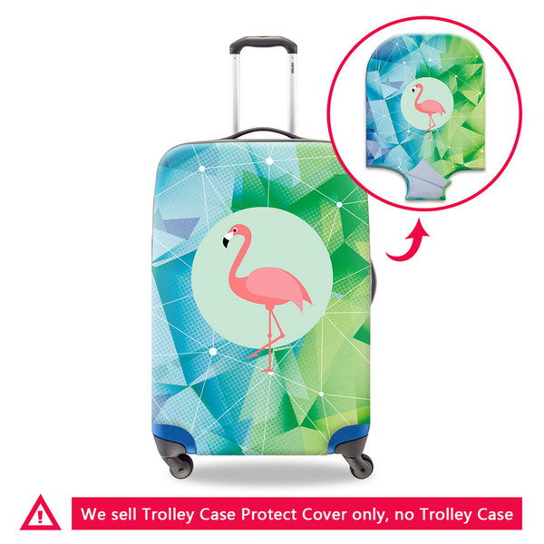 Waterproof Travel Accessories Animal Flamingo Luggage Protective Covers For Teenage Girl Dustproof Cover For Travel Bag Suitcase Cover Cases