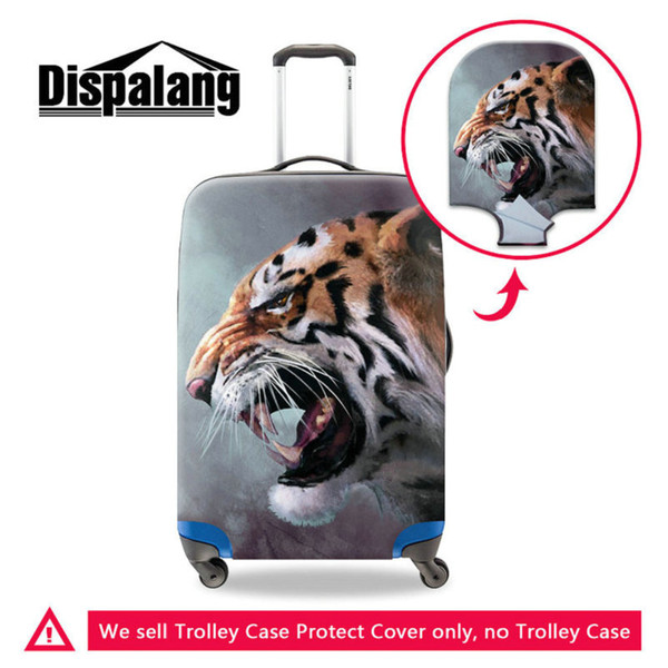 Case Cover Thick Elastic Luggage Protective Covers With Zipper For 18-30 Inch Suitcase Animal Tiger Printed Stretch Trolley Dust Rain Covers