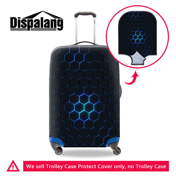 Women Girls Small/Mideum/Large Geometry Dirt Proof Travel Suitcase Covers Teenager Boys Removeable Trolley Luggage Cover