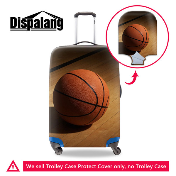 Camouflage Travel Case Covers for Men Elastic Luggage Covers Basketball Pattern on Suitcase Protective Covers for light weight Suitcases