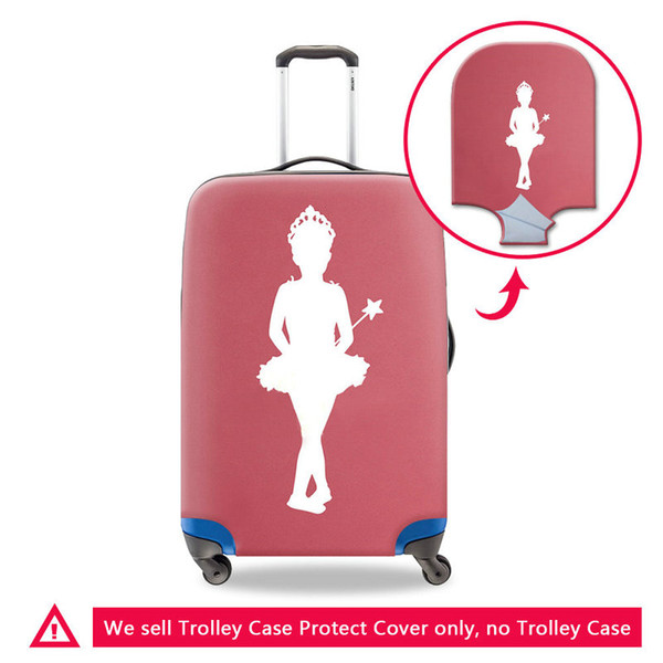 Travel On Road Luggage Protective Cover For Women Dancing Ballet Girl Design Thick Elastic Protect Suitcase Covers For 18-30 Inch Trunk Case