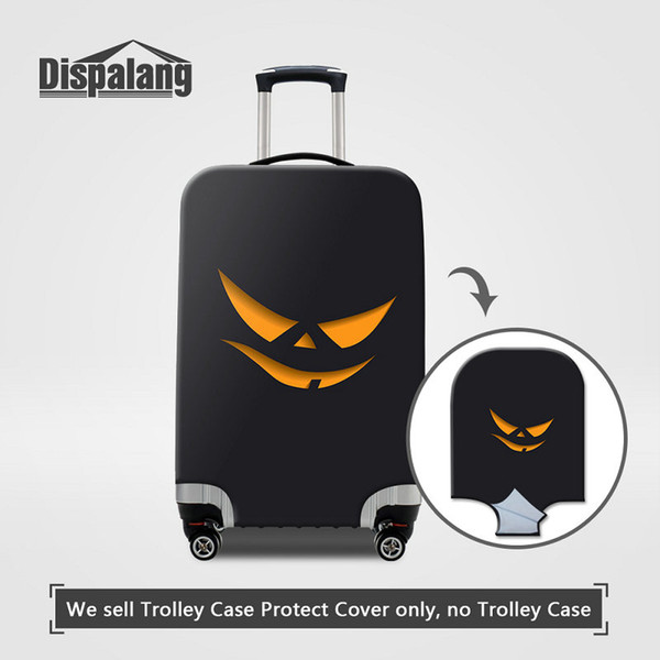 Happy Holloween Design Protector Luggage Cover For 18-30 Inch Suitcase Cartoon Women Men Elastic Travel Accessories Factory Direct Wholesal