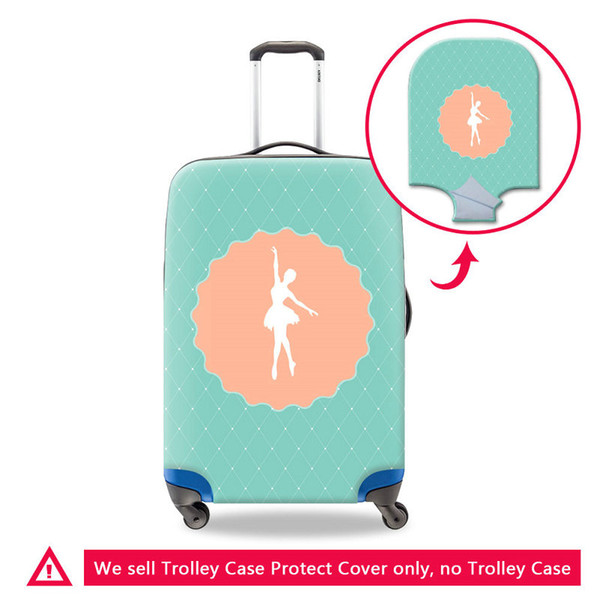 Newly Design Dancing Ballet Thick Luggage Protector Covers For 18-30 Inch Trunk Women Dustproof Rain Travel Accessories Case For A Suitcases