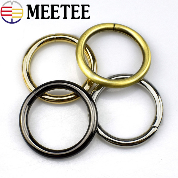 MEETEE Open Ring Strap Connecting Buckle Chain snap Hook clasp 3.2 cm Bag Hardware Accessories