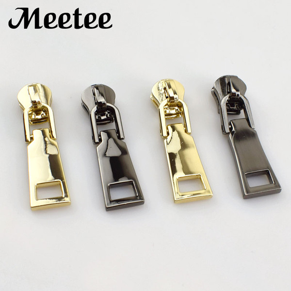 Fashion Metal Zipper Sliders Jackets Clothes Zippers Zip Repair Kit Head Pulls DIY Bag Sewing Accessories