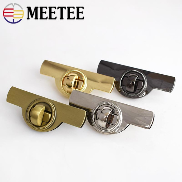 MEETEE arch metal handmade Lock Handbag buckle ring pull twist lock Bag lock ZK515 Free Shipping hardware Accessories