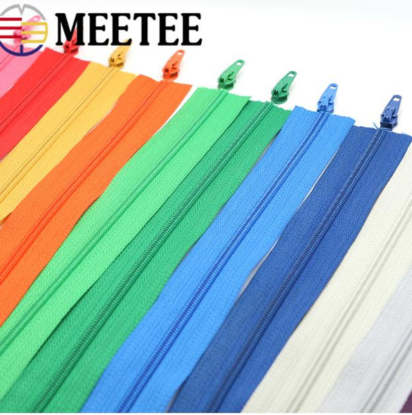 Meetee 3# nylon zipper Repair Zip head puller bags Tent Backpack Home textile zippers DIY handmade AP2335