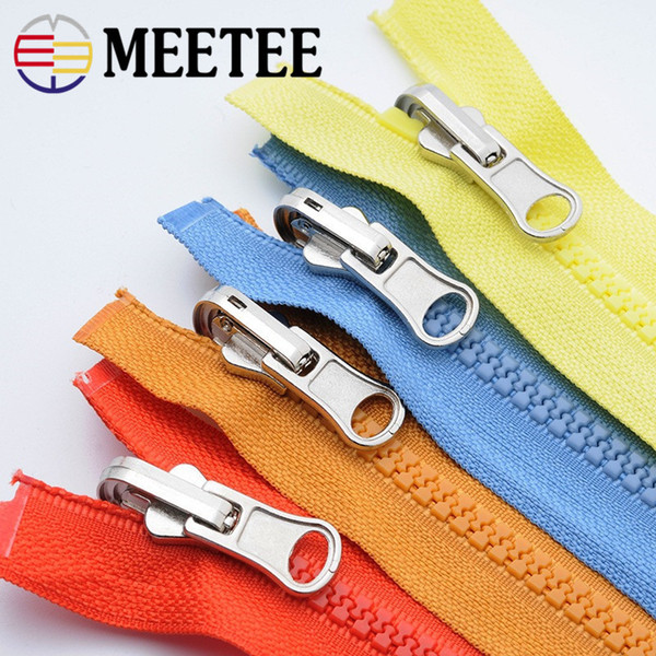 MEETEE Metal puller Resin Zipper Open-end Auto Lock Zippers 5#70CM Bag Garment DIY Handmade Sewing Craft Accessory A3-4