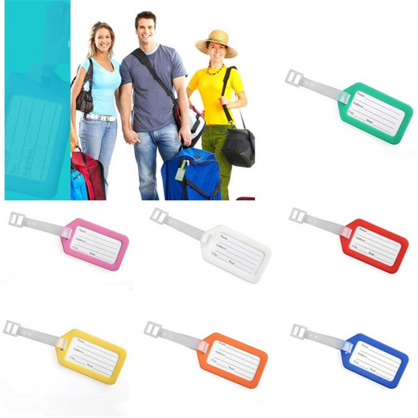 New Fashion Travel Luggages Tag Plastic Luggage Tag Cute Cartoon Luggages Identification Fashion Luggage Identification B0942