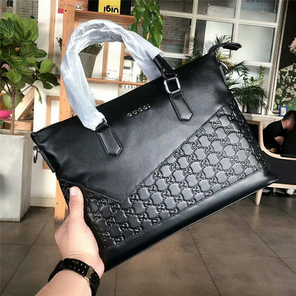 brand new designer men handbags top quality genuine leather deisgner business briefcases brand designer fashion business bags