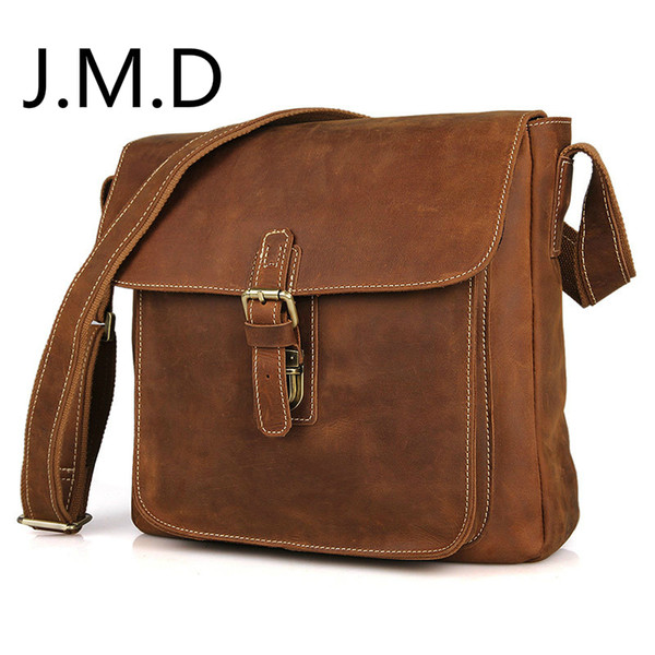 J.M.D Vintage Leather Style Men's Handbag shoulder bags Briefcase Messenger Bag 7111