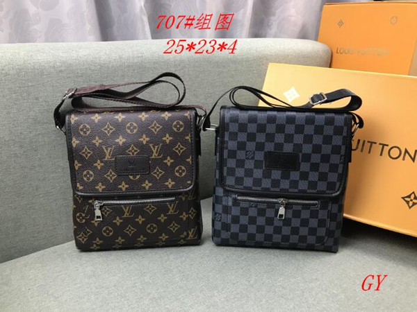 2019 New arrival men designer bags brand messenger bag crossbody bags famous fashion Pu leather briefcase