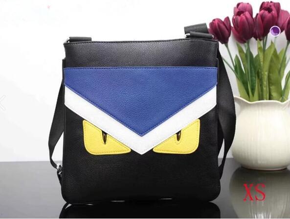 New Brand designer yellow eyes Men Bags Brand Casual Shoulder bags Mens Messenger Bag High Quality PU Cross body Bags