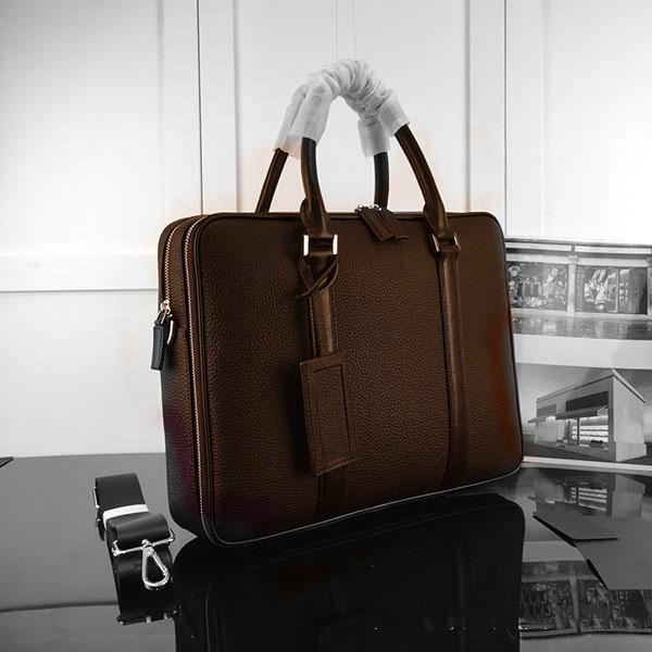 2019 Business Real Leather Document bag Top Grade Quality Briefcase document voyage bag Classic Style Brown 41125 CLUTCHES EVENING