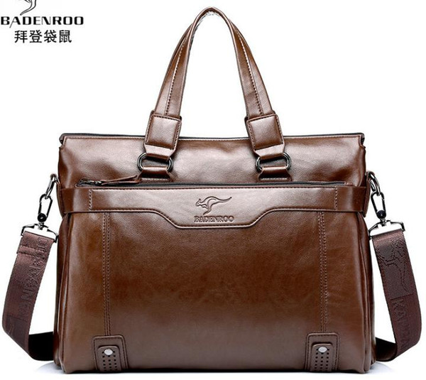 New portable men's bag men's business handbag cross section briefcase shoulder Messenger bag qing115