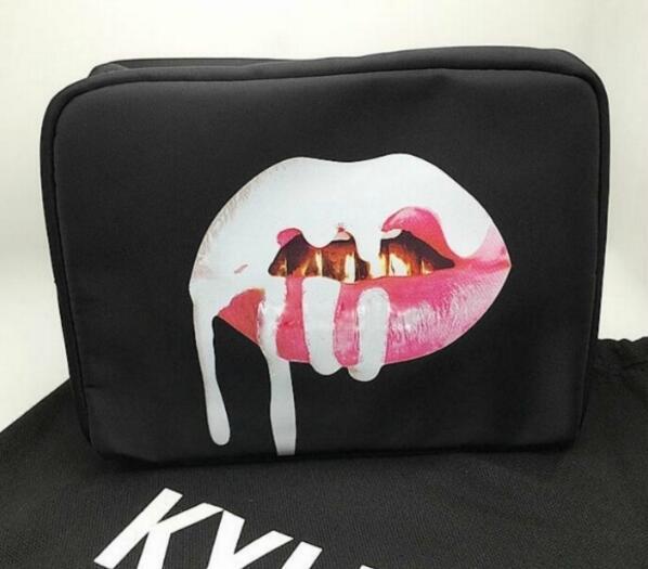 Kylie Jenner Make Up Bag Holiday Edition Makeup Bag Kylie Lip Kit Cosmetics Bag High Quality For Christmas Gift Free Shipping