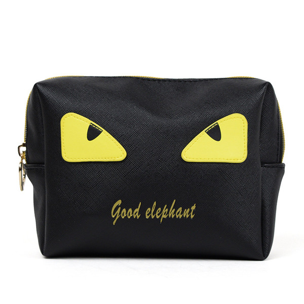 Little Monster Cosmetic Bags PU Makeup Travel Toiletry Pouch Eyes Storage Bag Zipper Fashion Make Up Box High Quality