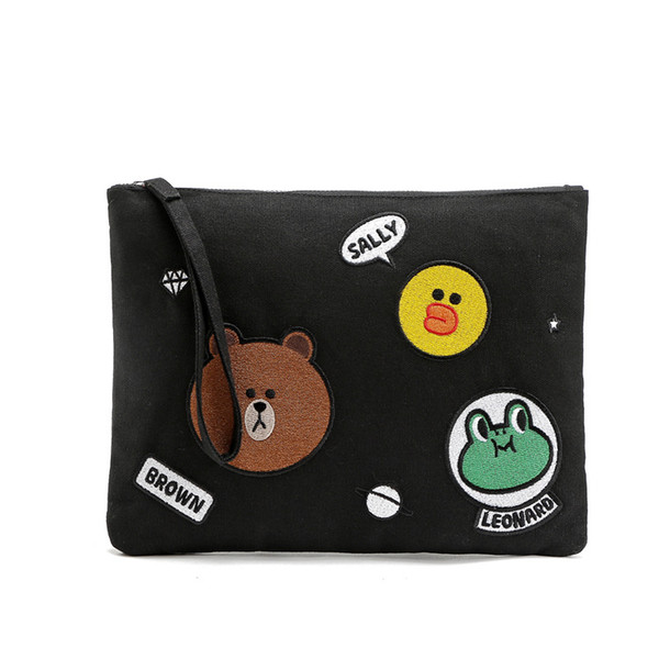 2017 New Japan and Korean Style woman Cute fashion Bear toiletry bag Cosmetic bag Storage package large capacity makeup bag