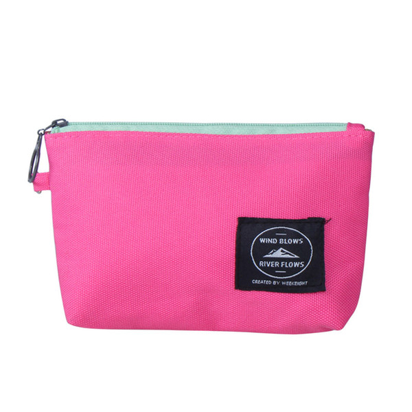 New Arrival wholesale makeup pouch Women Makeup Bag Cosmetic Bag Shell Portable Cosmetic Bag Red 5 colors