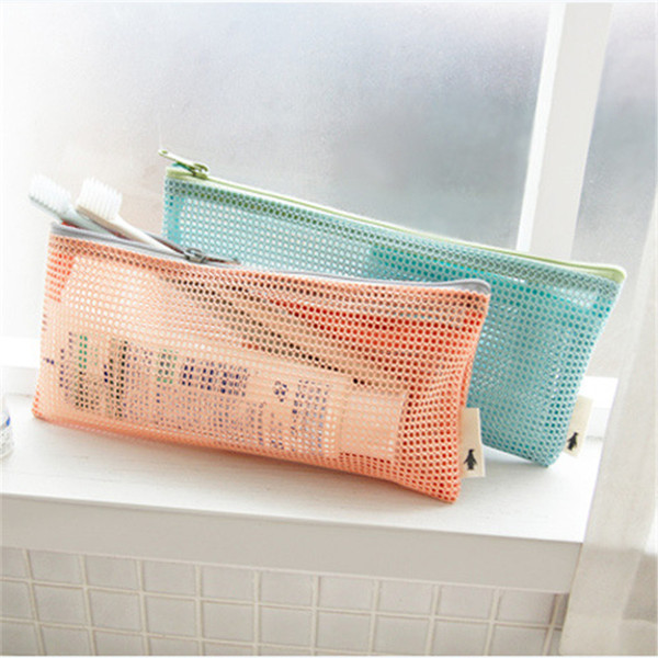 reticular toiletry bag Transparent Organizer bags Cosmetic Bags Makeup Travel Waterproof Toiletry Wash Bathing Storage bags