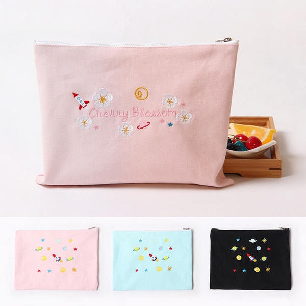 Classical handcraft embroidered purse canvas Storage Box For Mini stationery can use as cosmetic bag coin bag