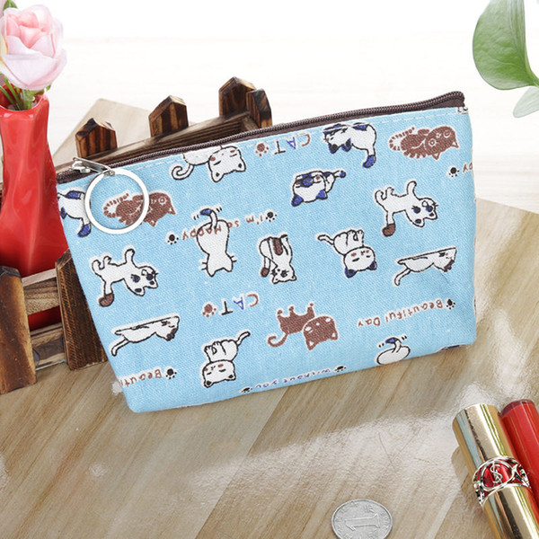 2017 Fashion Waterproof Cartoon canvas Cosmetic Bag Handmade Animal Women Travel Toiletry Makeup bag Wash Organizer Necessaire