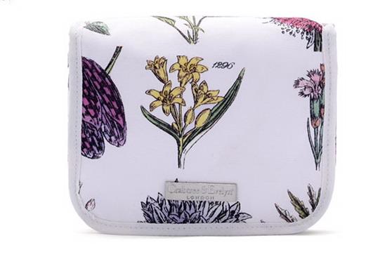 whole sale 200pcs Modern Fashion beautiful delicate flowers floral prints Women lady girl Cosmetic MakeUp Organizer Storage Bag