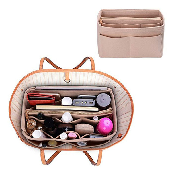 Felt Insert Bags Organizer Bag In Bag For Handbag Travel Inner Purse Portable Cosmetic Bags Never Full