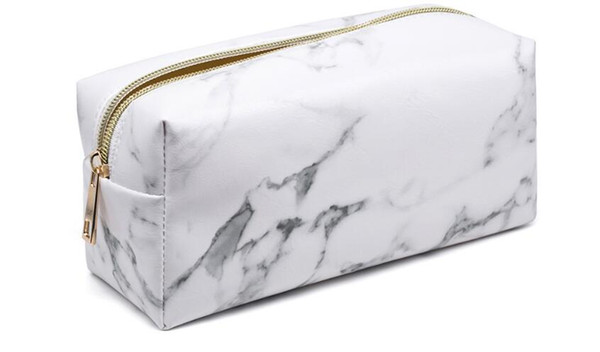 HUAPIN2018 new marble pattern PU cosmetic bag travel portable cosmetic bag