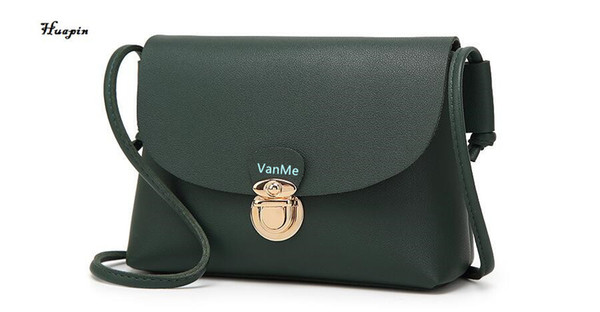 2017huapin dark green buckle admission ladies cosmetic bag