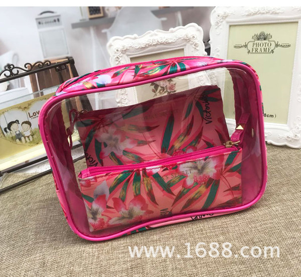 Makeup bag multi-function waterproof simple portable storage bag cute girl bath storage bag